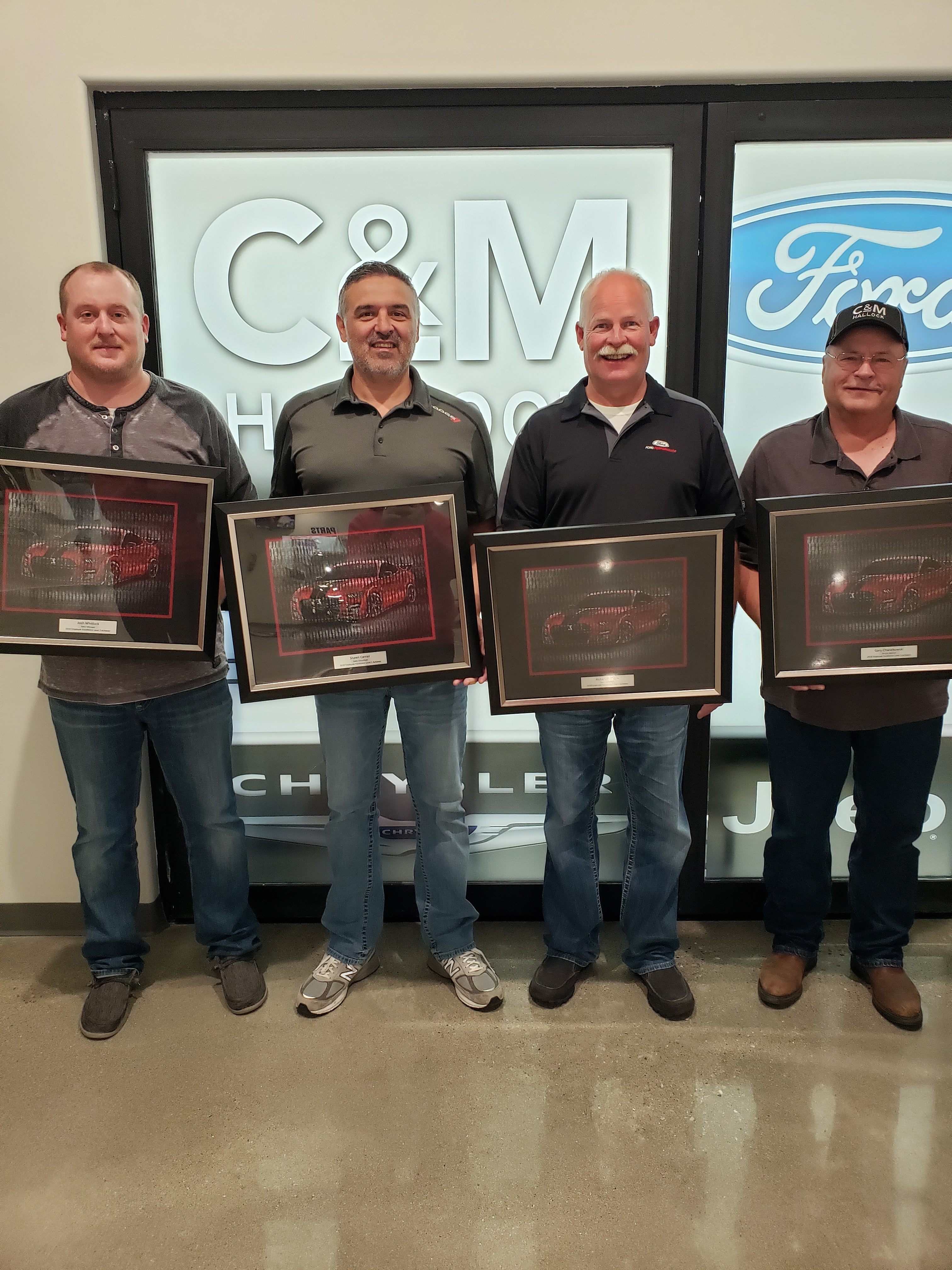Awards at C & M Ford in Hallock MN