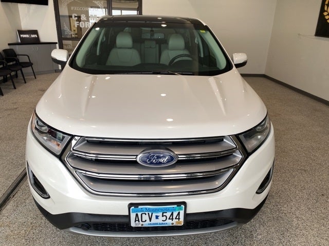 Used 2015 Ford Edge Titanium with VIN 2FMTK4K93FBB42310 for sale in Hallock, Minnesota