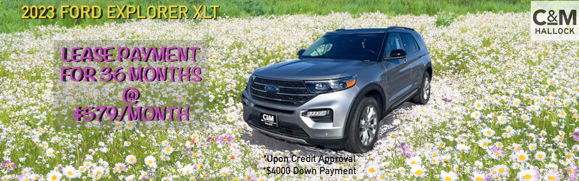 2023 Ford Explorer XLT Lease Special