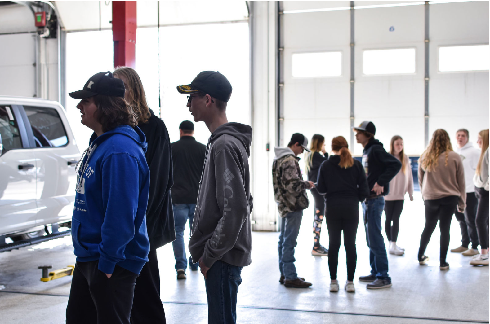 Students at C&M Tech Day