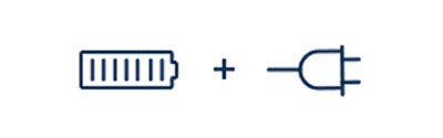 Battery + Plug Icons